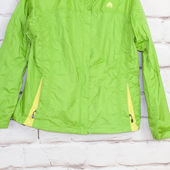 Nike ACG Green Water Resistant Zip up Running Thumb Holes Jacket Size L - Picture 3 of 8